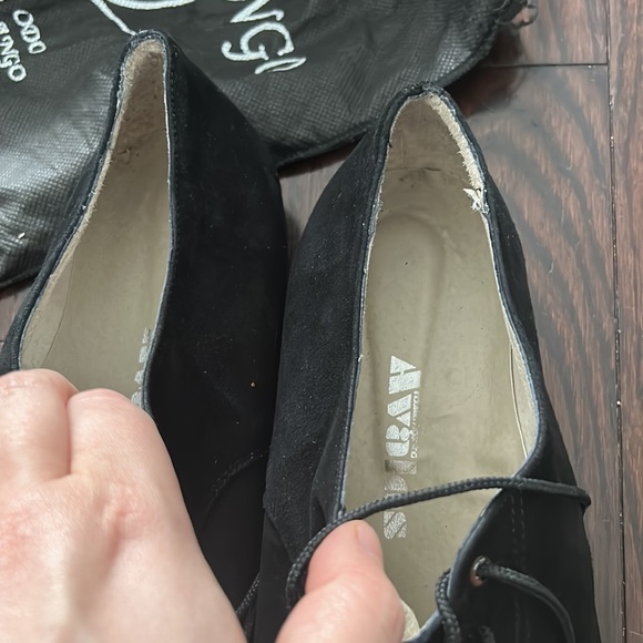 Black Men’s Argentinian Tango shoes made of suade - Picture 7 of 8